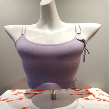 2020 new cupless vest and double-shoulder strap camisole