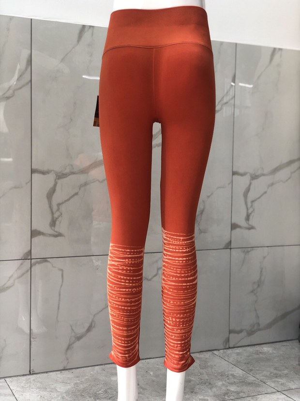 2019 new seamless pants tie-dyed cropped trousers