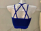2019 new seamless multi-shoulder strap short top twill with chest pad