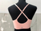2019 new seamless sports female back cross strap vest with chest pad