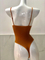 2019 new seamless jumpsuit deep V strap thin shoulder strap sexy