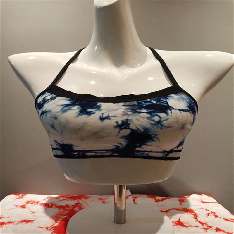 Tie-dye fashion camisole without cup with thin straps