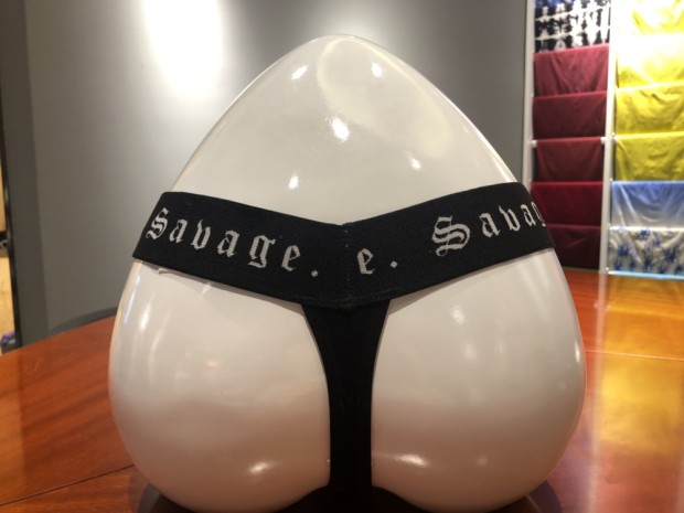 Seamless Triangle Thong Letter Ribbon Waist Sexy Comfortable