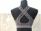 2019 new seamless sports multi-shoulder strap short jacket with gray belt and chest pad