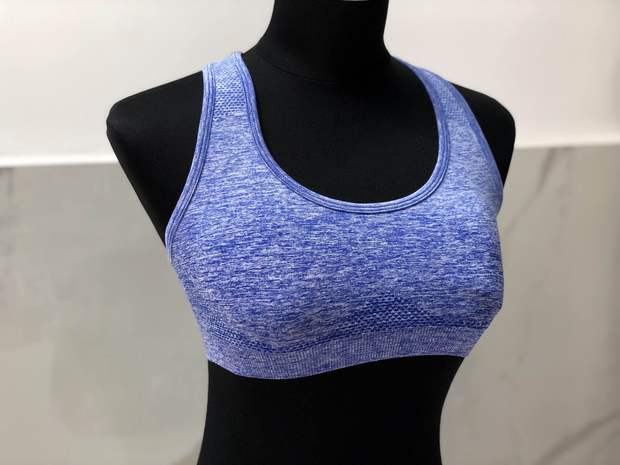 2019 new seamless sports female work short jacket AB yarn with chest pad