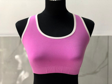 2019 new seamless sports female work word back cross short coat different color edging with chest pad