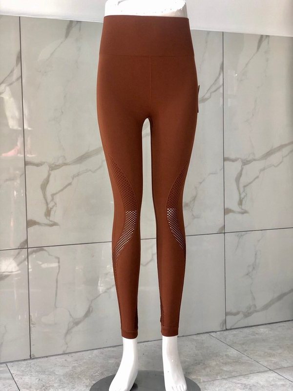 2019 new seamless pants mesh cropped trousers