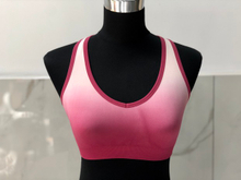 2019 new seamless sports female work word short jacket hanging dyed mesh with chest pad