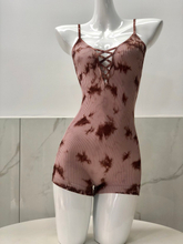 2019 new seamless female boxer jumpsuit sleeveless tie dyed slim underwear