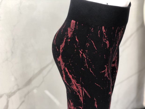 2019 new seamless pants tie-dyed cropped trousers
