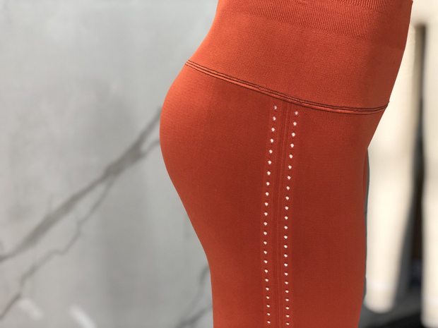 2019 new seamless pants tie-dyed cropped trousers