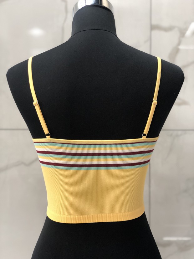 2019 new sling top tube top underwear color stripes