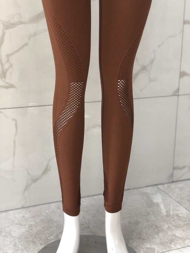 2019 new seamless pants mesh cropped trousers