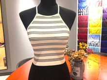 Seamless word beauty back stripe sleeveless blouse sexy special
