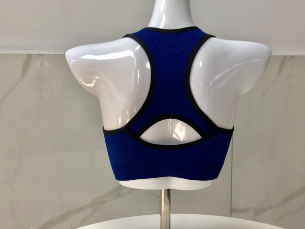 2019 new seamless sports short work word top with chest pad back hollow