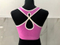 2019 new seamless sports female work word back cross short coat different color edging with chest pad