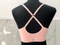 2019 new seamless sports female back cross strap vest with chest pad
