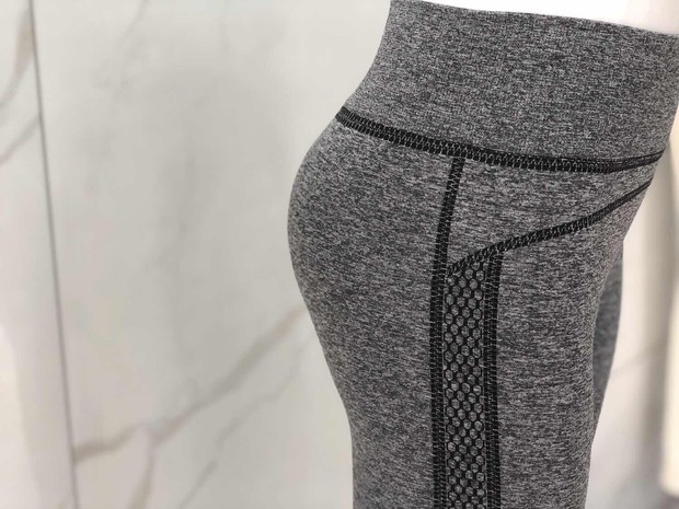 2019 new seamless pants gray ash cropped trousers