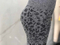 2019 new seamless nine pants trousers gray leopard