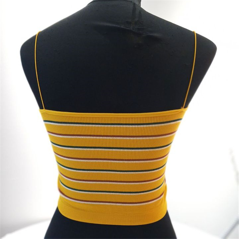 Fashionable new thin straps strapless tube top vest