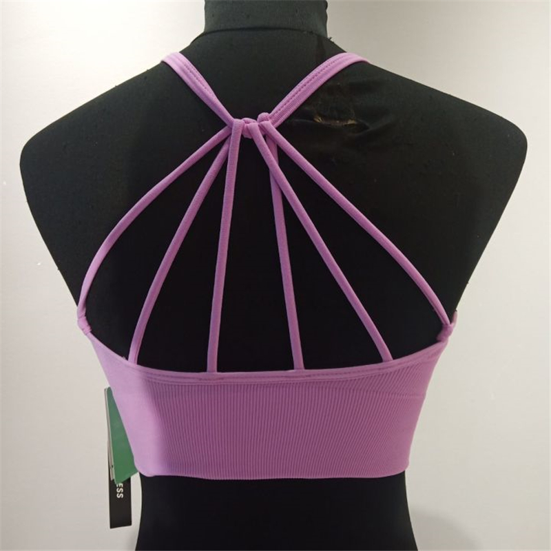 Multi-strap beautiful back sports bra bra