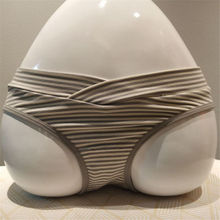 Seamless striped pregnant briefs