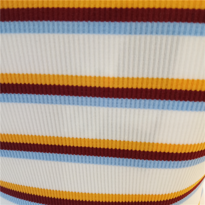 2020 new color stripe tube top bodysuit